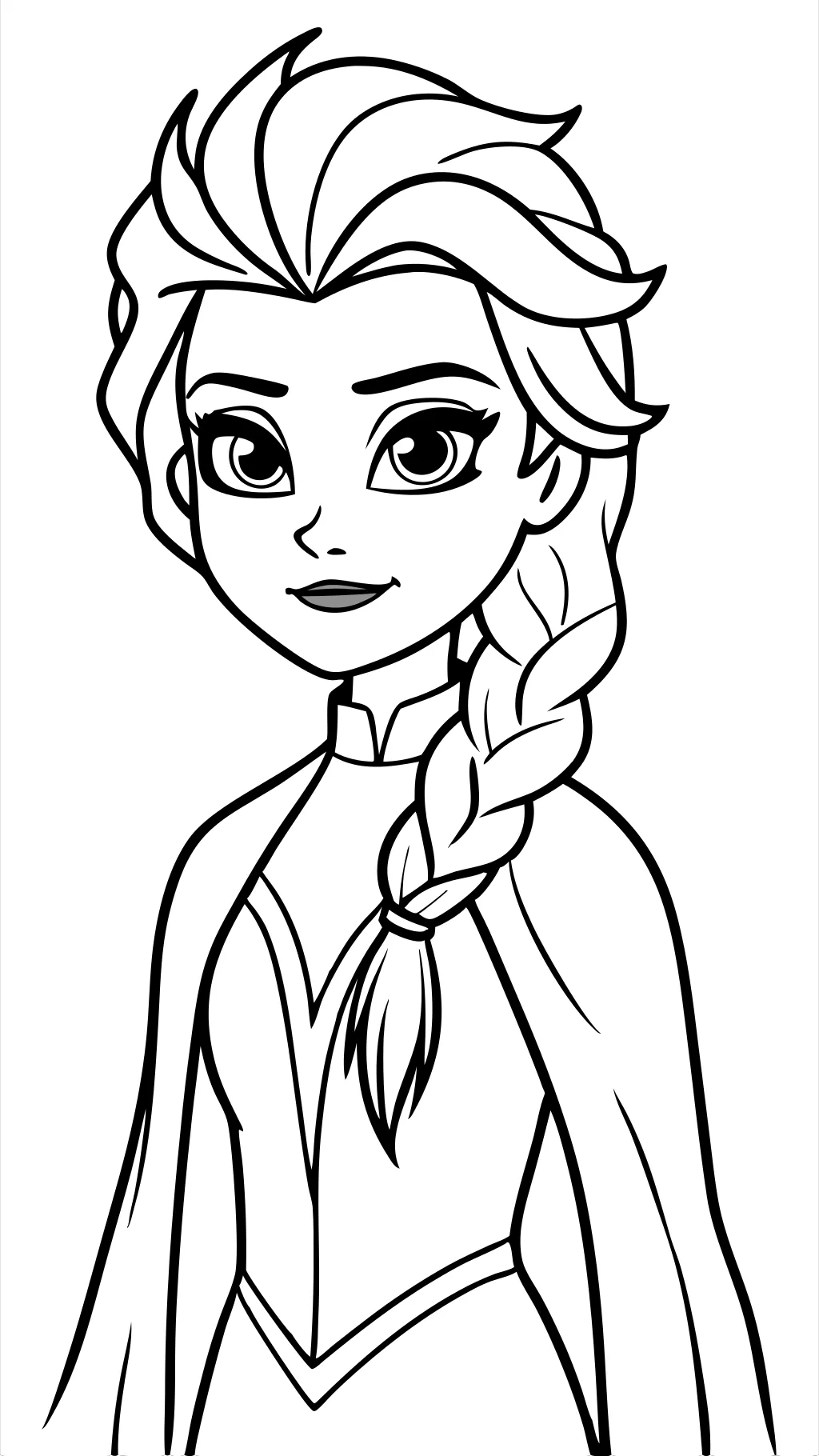 frozen 2 coloring pages elsa hair down